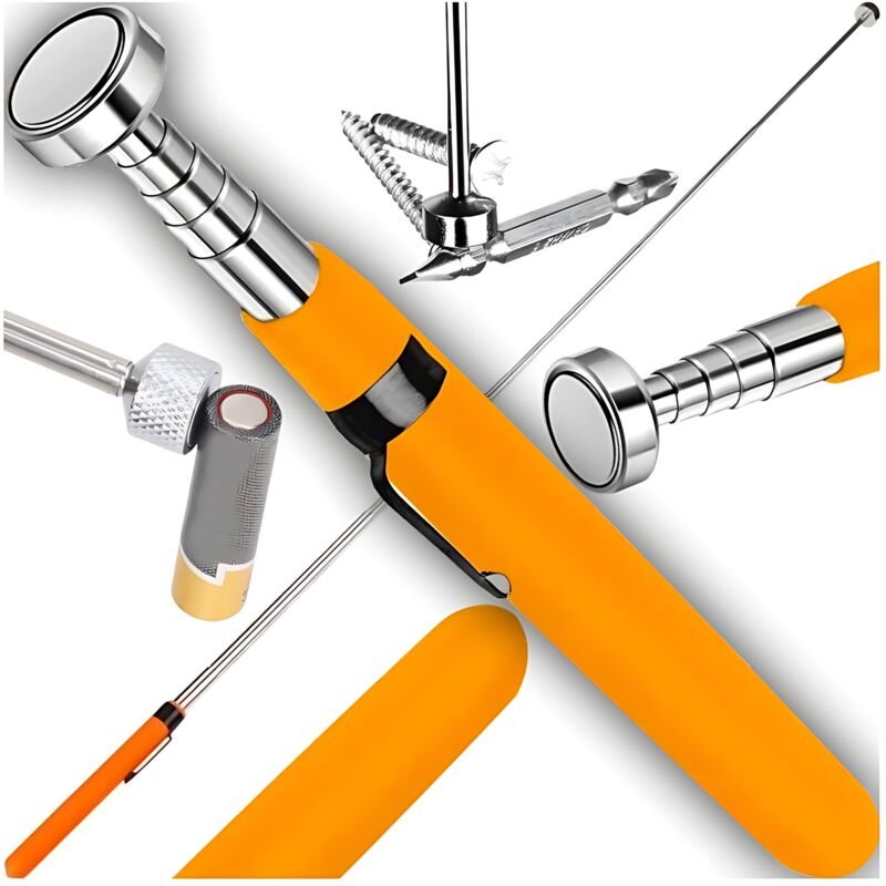 Teleskop-Magnetgreifer, stark, lang, verstellbar, XXL, mit Clip