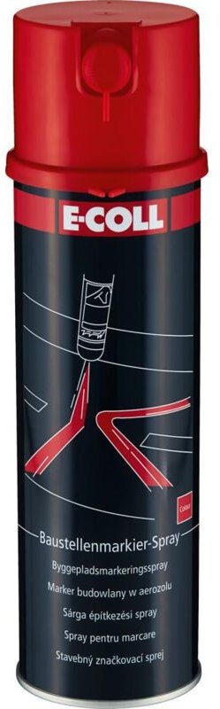 Baustellenmarkierspray 500ml rot E-COLL EE