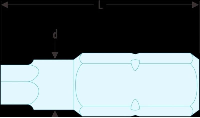 Facom EH.103/16 Bit Serie 1 - Sechskant 3/16