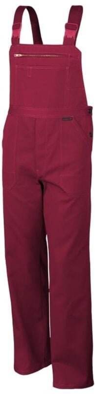 Qualitex Latzhose "favorit", Größe: 44, Farbe: rot