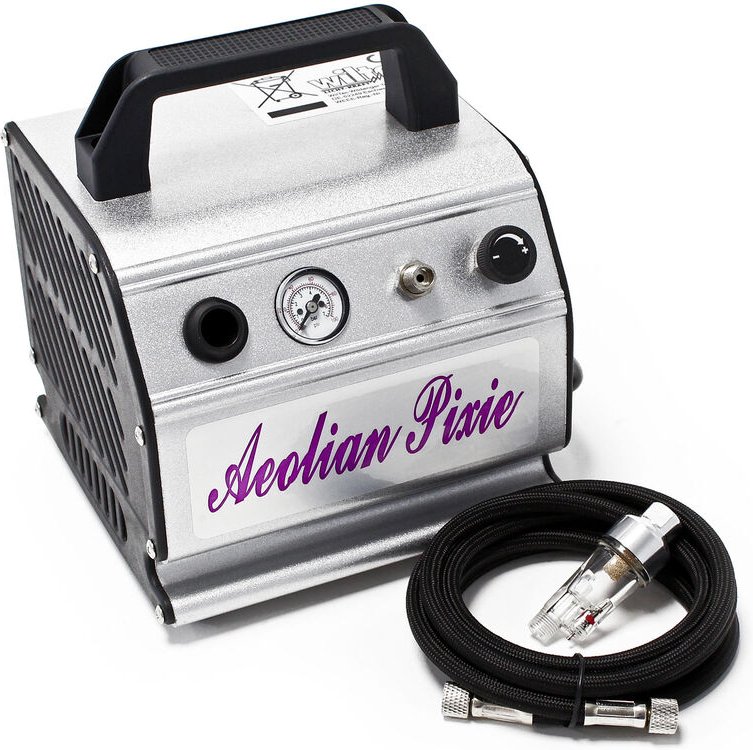 Airbrush Kompressor AS176 kompakt Airbrushkompressor 3 bar Einzylinder