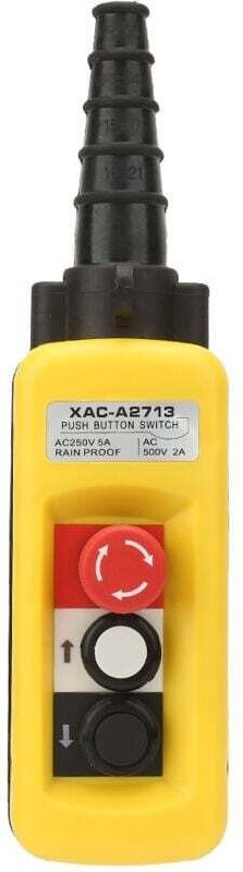 Station de Commande Pendante pour Grue avec Interrupteur Poussoir et Arrêt d'Urgence