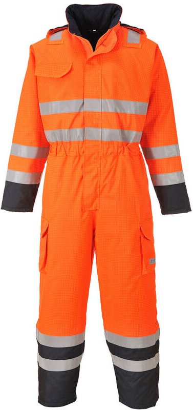 Regenjacke Hi-Vis Bizflame Orange/Marine 2XL - FR(54) - UK(44)