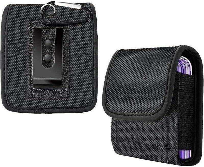 Schutzhülle mit Gürtelclip, XU, für Samsung Galaxy Z Flip/Z Flip 5G/Z Flip 3 5G (Oxford-Gewebe) - KZQ