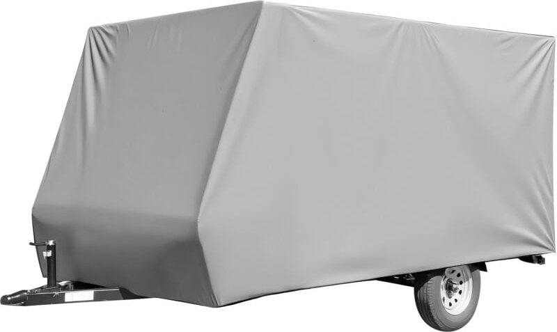 Wiltec Wohnwagen Schutzhülle Größe M 520 x 225 x 220 cm Plane, Abdeckplane für Caravan und Wohnmobil, Wohnwagenplane aus...