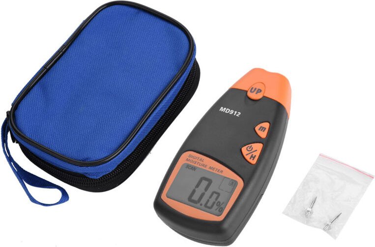 Digitales Hygrometer MD912 mit LCD-Bildschirm, 2/4-Zoll-Anschluss für Holz – Feuchtigkeitsmesser