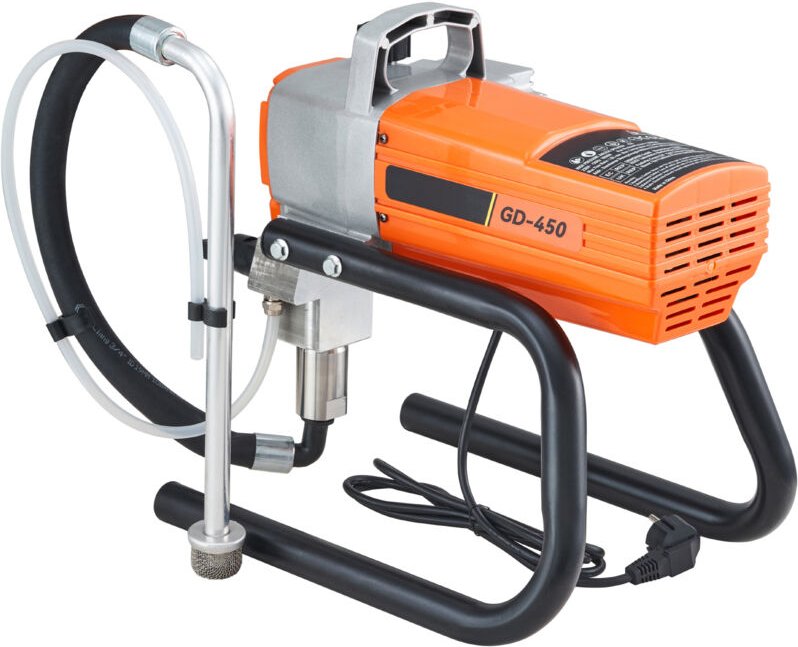 Pro 1800 w Airless-Farbspritzset, elektrische Pistole mit einstellbarem Druck, Rohr für Wände und Decken, Holz- und Meta...