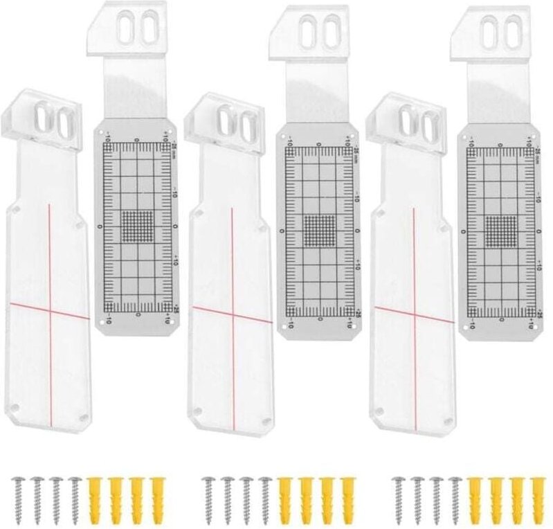 3-teiliges Acryl-Rissmonitor-Winkelmessgerät