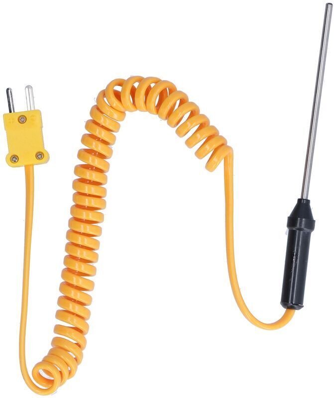 Vtizikl Thermocouple de type K Sonde en acier inoxydable Thermomètre à main Capteur de sonde WRN02B3x80mm