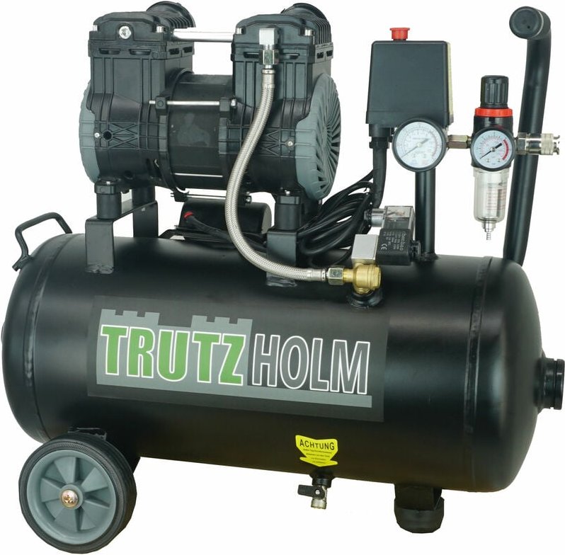 Premium Brushless Silent Flüsterkompressor 24L Kompressor leise 900 W, 62dB, 8 bar