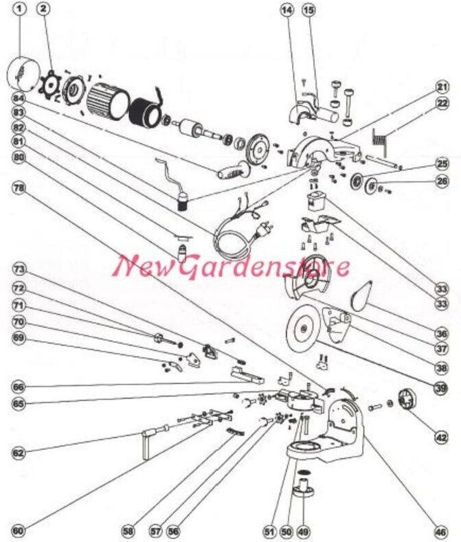 Kettenschärfgerät Anschlagstützfuß professional schwarz NEW GARDEN STORE 040048