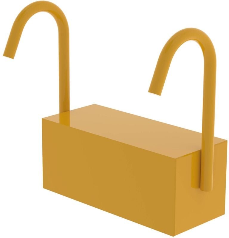 Günzburger Steigtechnik - Ballastgewicht 10 kg gelb mit Einhängebügeln ral 1021 - 027912