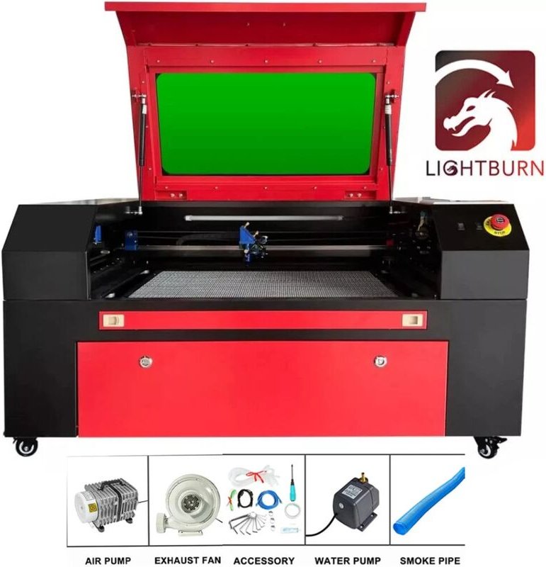 Sihao 80W CO2 Laser Graviermaschine Laserschneiden Lasergravierer Ruida 500x700