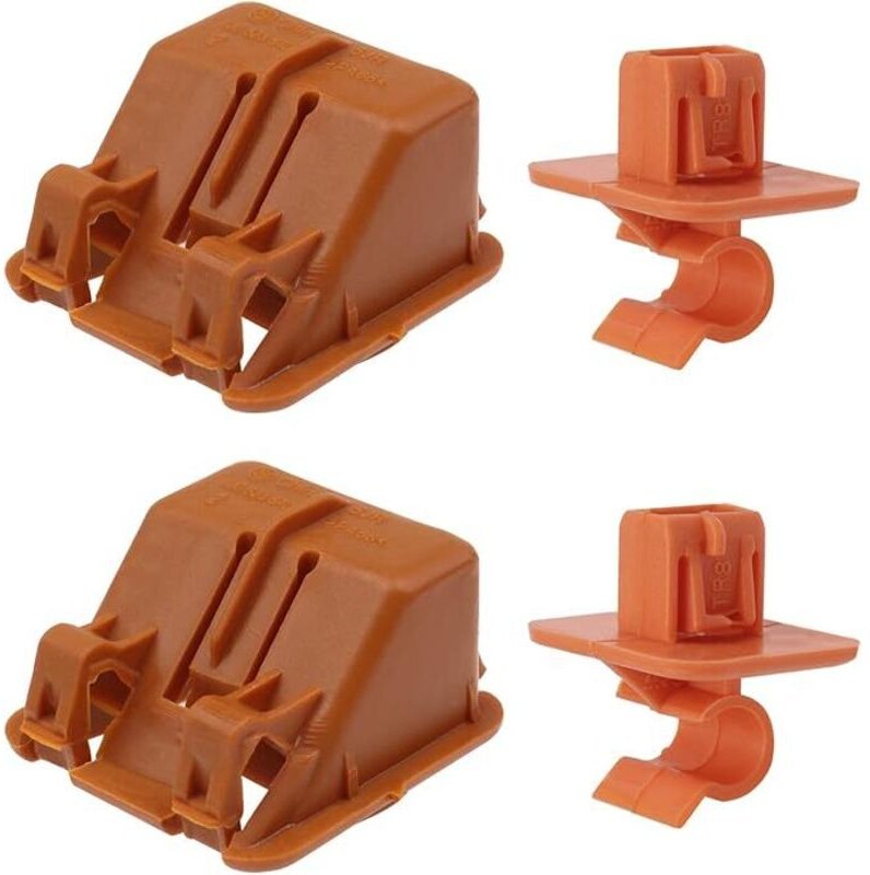 Lntyq Sätze Kunststoff-Halteklammern für die Motorhaube (braun)