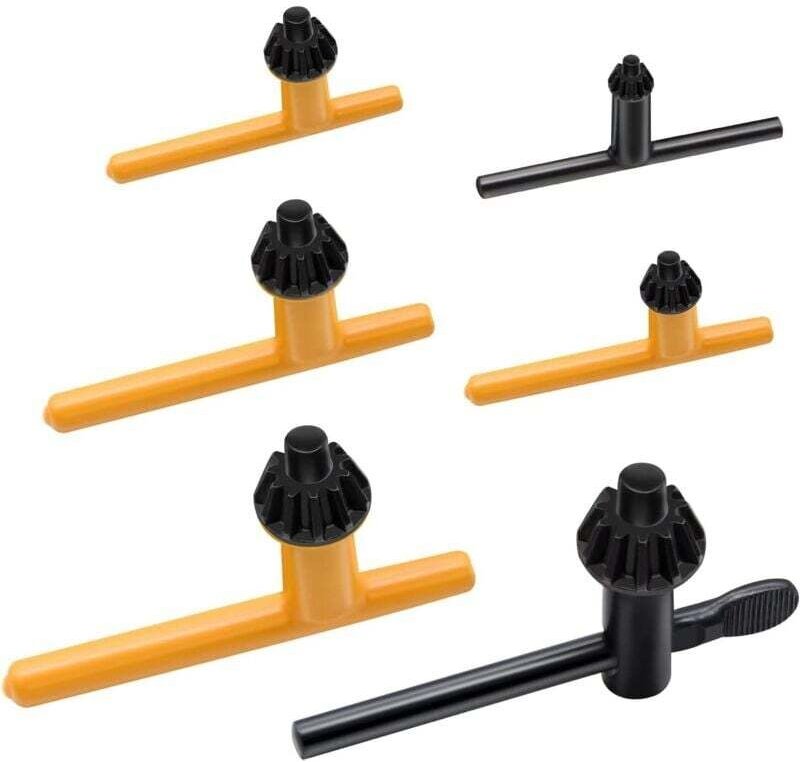 Chiave per mandrino trapano, 6 misure, per mandrino trapano a colonna, chiave per trapano elettrico, diametro: 4 mm, 6 m...