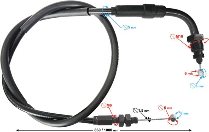 VOGE 500AC / 525ACX Startgaszug