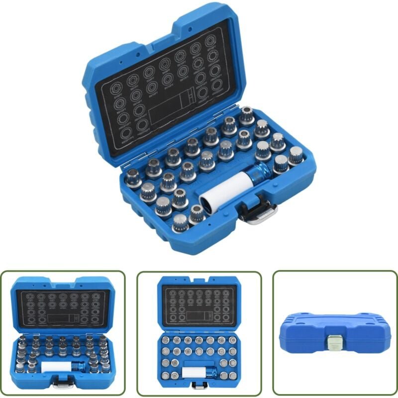 The Living Store - 23-tlg. Felgenschloss-Demontagewerkzeug-Set für vag - Felgenschloss Demontieren - vag Fahrzeug - Werk...