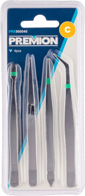 4er-Set Präzisionspinzetten Pre900040 Premion