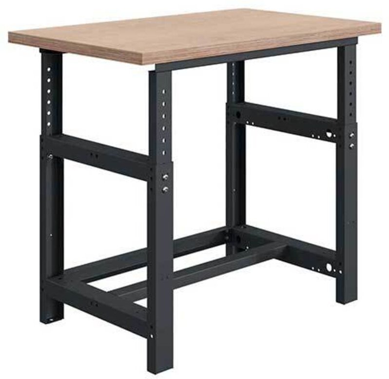 Höhenverstellbare Werkbank für Werkstätten – 2000 x 750 x 780/1060 mm – Blau RAL 5015 - W010010032-BI