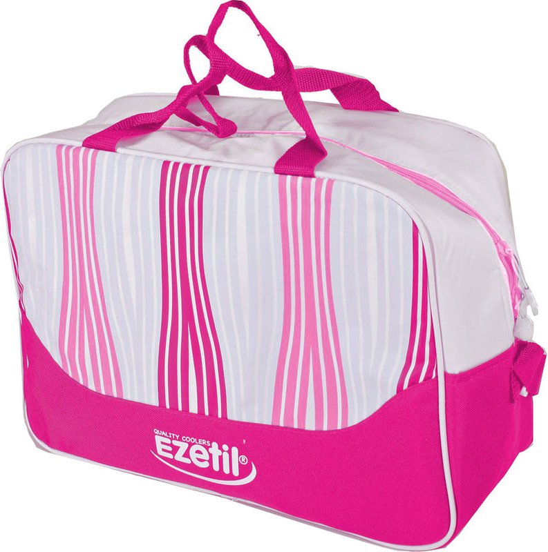Kühltasche Picknicktasche Lunchtasche 20 Liter pink mit Tragegurt, Nylon wasserdicht, LxBxH 43x16x30 cm