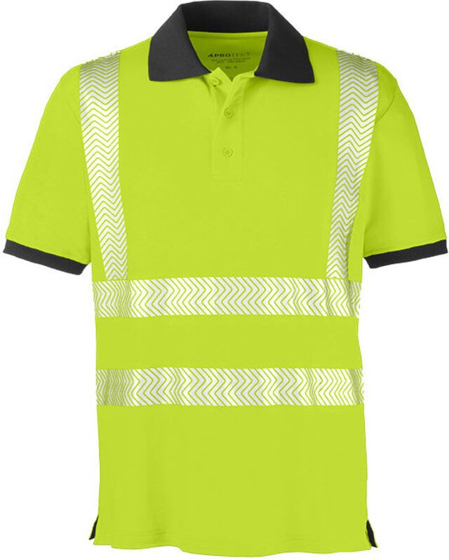 Warnschutzpoloshirt Orlando Größe L leuchtgelb/grau 4PROTECT