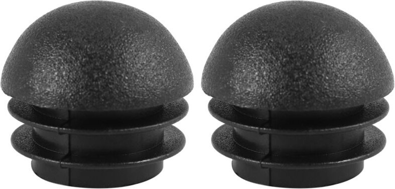 2 Stück 25Mm Durchmesser Kunststoff Rundrohr Einsätze End Blindkappen Schwarz