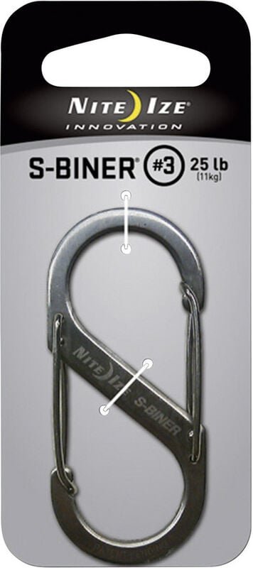NI-SB3-03-11 Karabiner S-Biner Gr. 3 67 mm x 29 mm 1 St. - Nite Ize