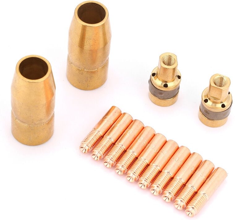 14-teiliges Schweißdüsen-Set, Schweißzubehör, MIG-Schweißzubehör.