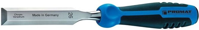 PROMAT Stechbeitel Schneidenbreite 24 mm mit Schlagkappe CV-Stahl