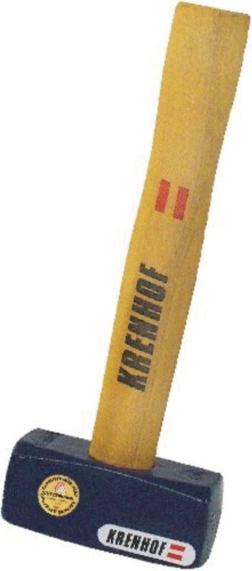 Krenhof - Krennhof Hammer (Handfäustel) mit Eschenstiel l 270mm 1000g Stahl geschmiedet