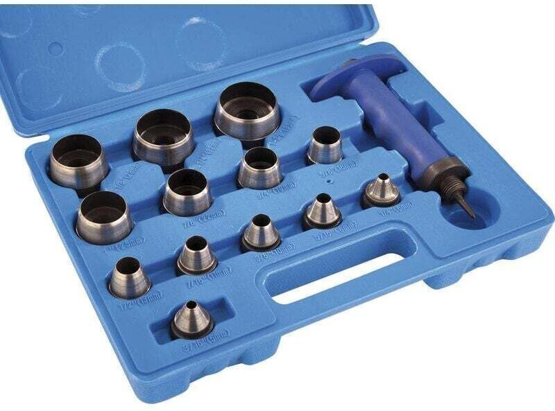 35 mm, 14-teilig – 14-teiliger Stempelsatz mit Zentrierstift 5–35 mm