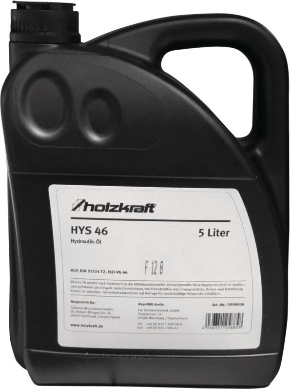 Holzkraft Hydrauliköl HYS 46, 5 Liter, 5999000