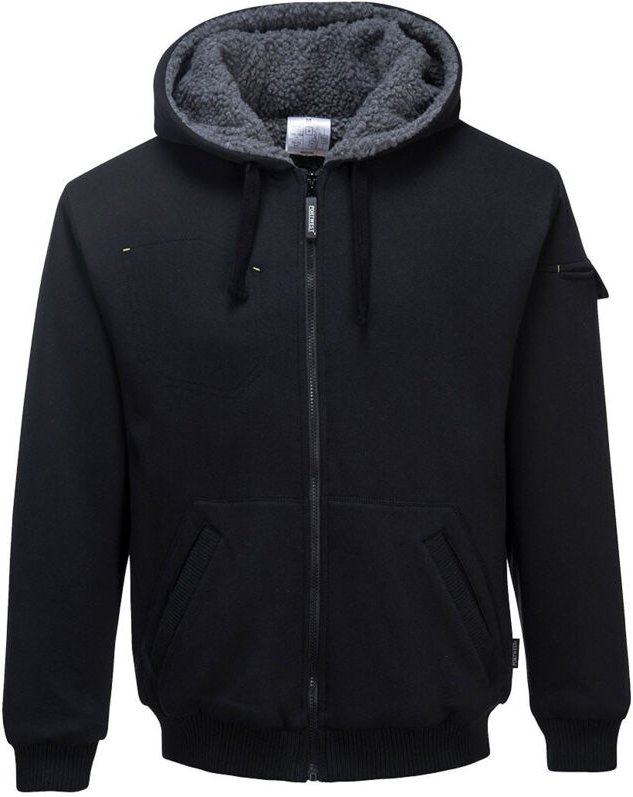 Kapuzensweatjacke in Pewter Farbe: Schwarz Größe XXL - Portwest