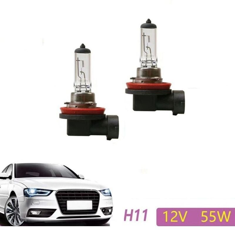 Paarhalogen-Autoscheinwerferlampen,h11-Sockel,warmweiß3000k,55w,12v,03726