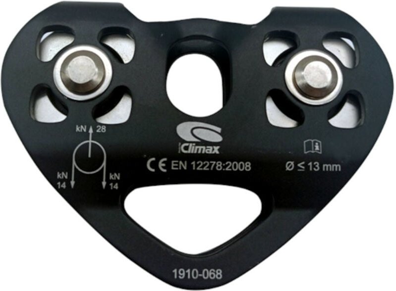 Doppelseilrolle bis 13 mm Durchmesser