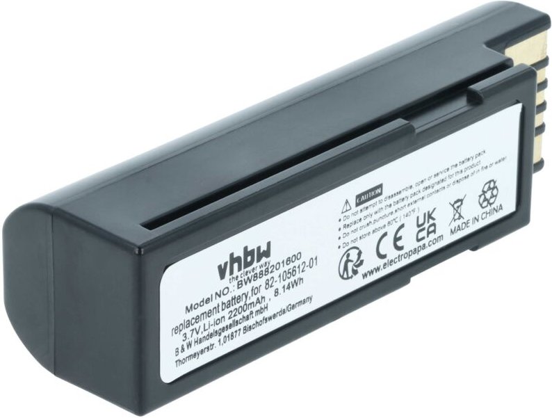 Akku Ersatz für Zebra 82-166537-01, BTRY-36IAB0E-00 für Barcodescanner pos (2200mAh, 3,7V, Li-Ion) - Vhbw