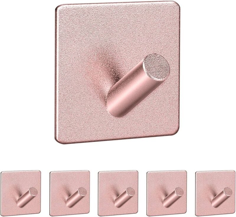 SHINING HOUSE Wandklebehaken, 6 Stück 3M Wandhaken Badezimmer Küchenhandtuchhalter Wasserdichter Klebehaken Porenfreie A...