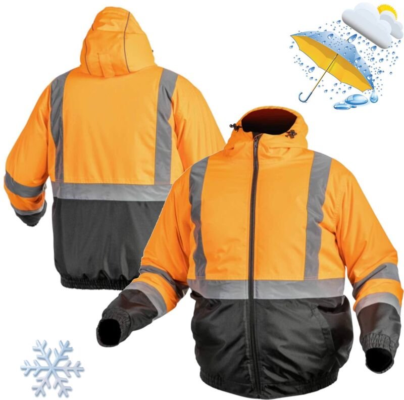 OKER Hi-Vis Isolierte Jacke Orange XL