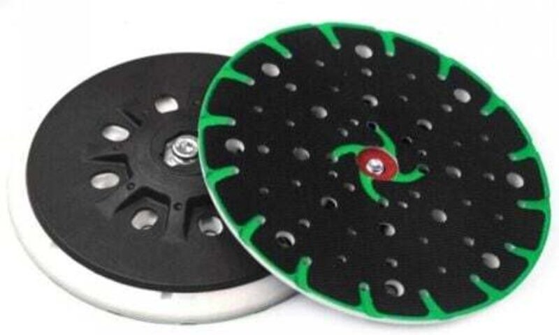 Schleifteller 150 mm, M8-Anschlussgewinde - 49 Löcher mit Schraube mit Absaugfunktion, kompatibel mit Exzenterschleifer ...