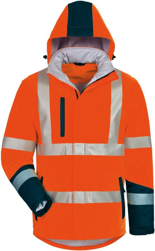 Gr .3XL (66/68) SVERRE WATTIERTE WARNSCHUTZ-SOFTSHELLJACKE orange SVERRE PAD