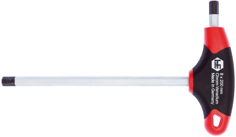 Dönges - hafu Sechskant Stiftschlüssel 2K T-Griff mit Seitenabtrieb 2,0 mm Länge 125 mm