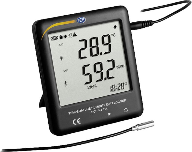 Pce Instruments - pce-ht 114 pce-ht 114 Multi-Datenlogger Messgröße Temperatur, Luftfeuchtigkeit