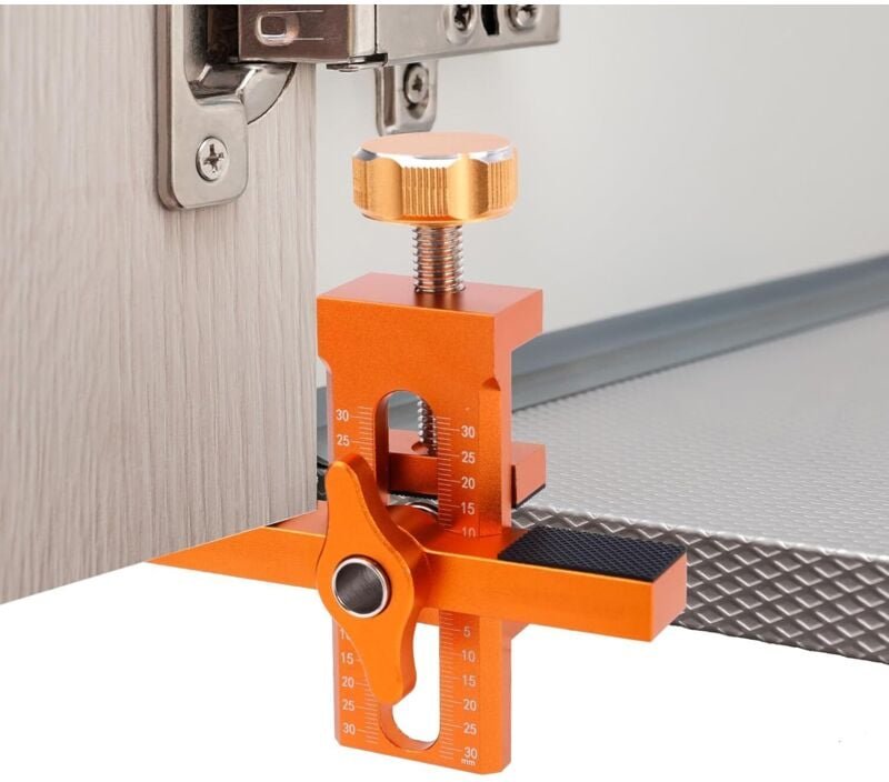 Montagevorrichtung für Schranktüren, verstellbare Türpositionierer aus Aluminiumlegierung zur Unterstützung und Ausricht...