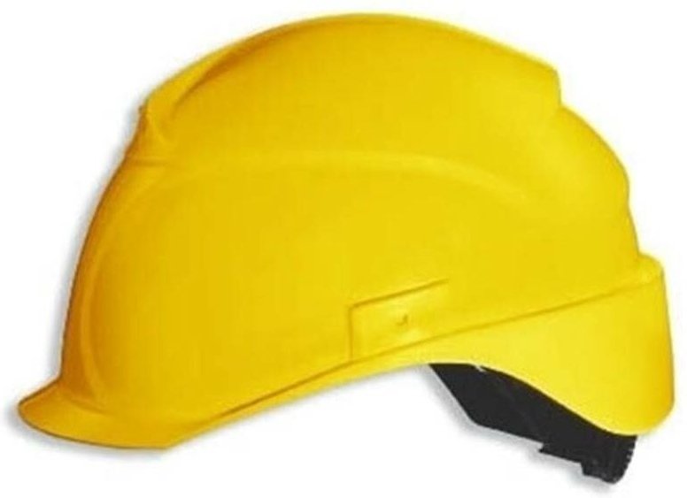 Uvex Airwing B-S-WR Schutzhelm - Belüfteter Arbeitshelm für die Baustelle - Blau: Gelb