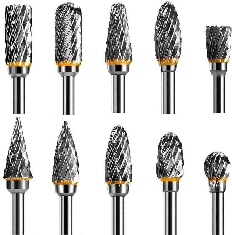 Doppelschneidiger Rotationsfräser-Satz aus Wolframkarbidstahl für Rotationswerkzeuge