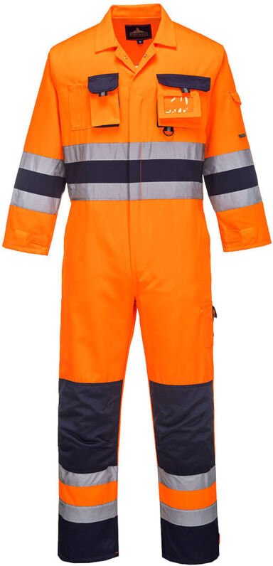 Overall-Hose Hv Nantes Farbe: Orange/marine Größe XL - Portwest