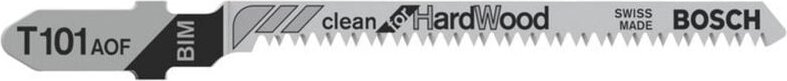 Bosch - Accessories 2608636225 Stichsägeblatt t 101 aof Clean for Hard Wood, 3er-Pack 3 St.