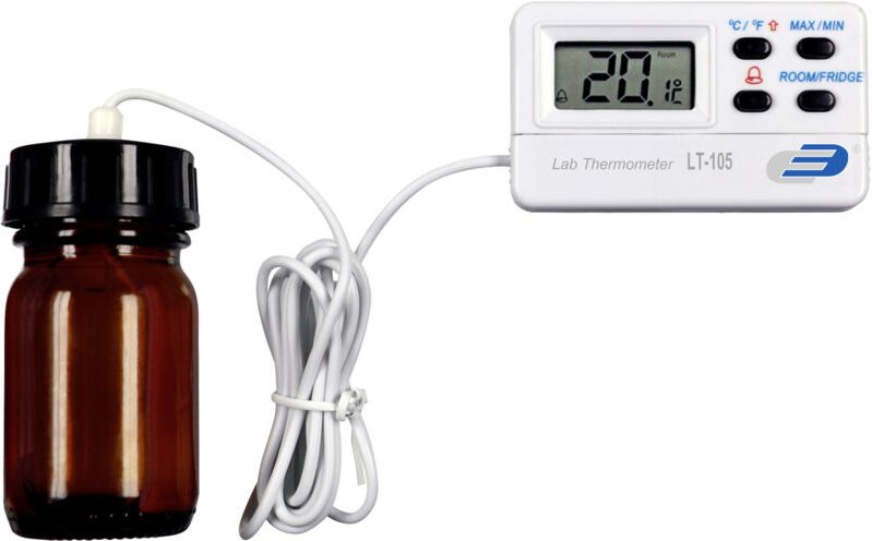 TFA Dostmann 31.1049.02.K Kühl-/Gefrierschrank-Thermometer kalibriert (ISO) Kabelsensor