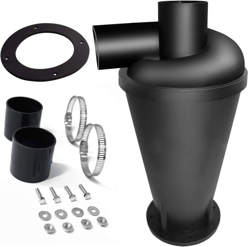 Zyklonabscheider, Trennfilter für Staubsauger, Staubabscheider, Zyklonabscheiderelement (Schwarz)