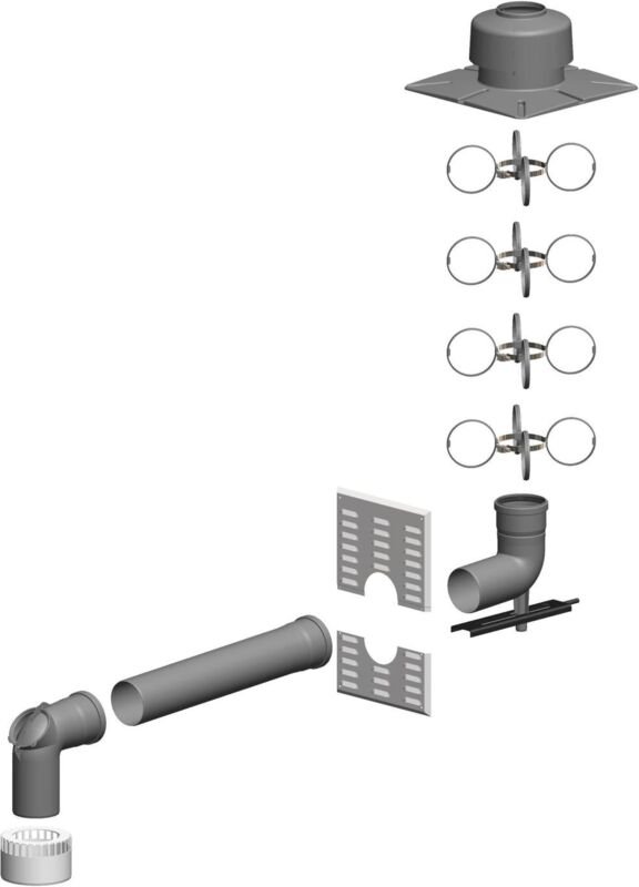 ATEC Basis-Set Schacht d 100 DN 100 inkl. Verbindungsleitung, 2372